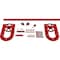 Ekena Millwork Premium Wagon Wheel Horseshoe Barn Door Hardware Set w/ 4' Track for 1 3/4" Doors, Regal Red GB600144H2WRR - alternate 1